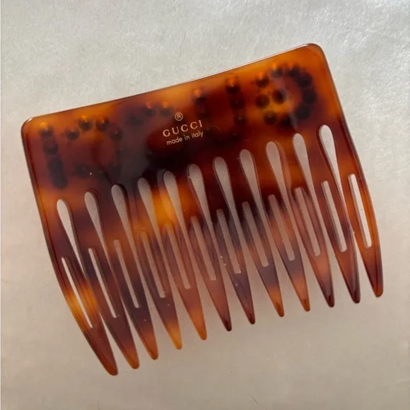 Authentic Gucci Tortoiseshell Hair Comb with Crystals - Picture 2 of 2
